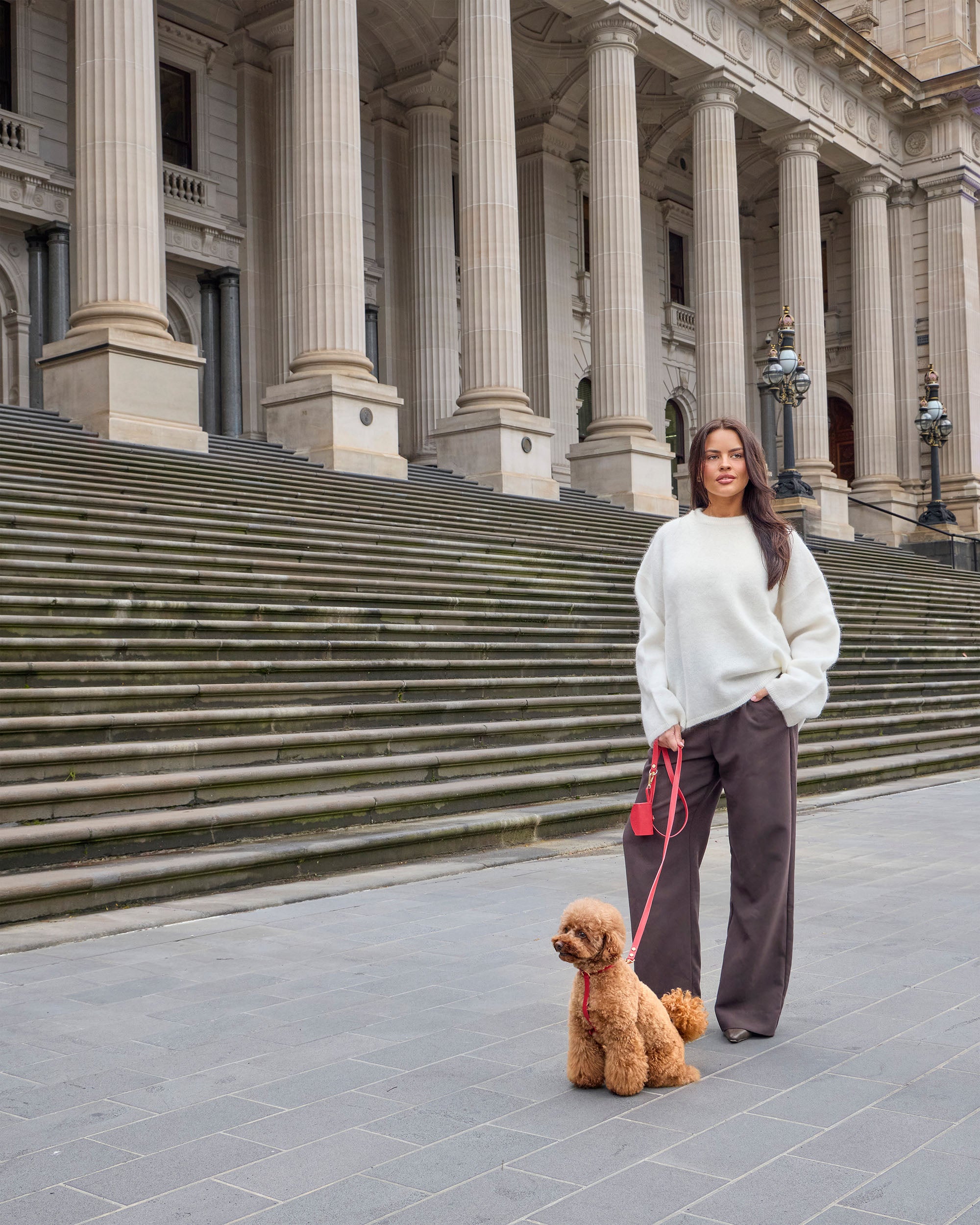 Poop Bag Holder – Rouge Red