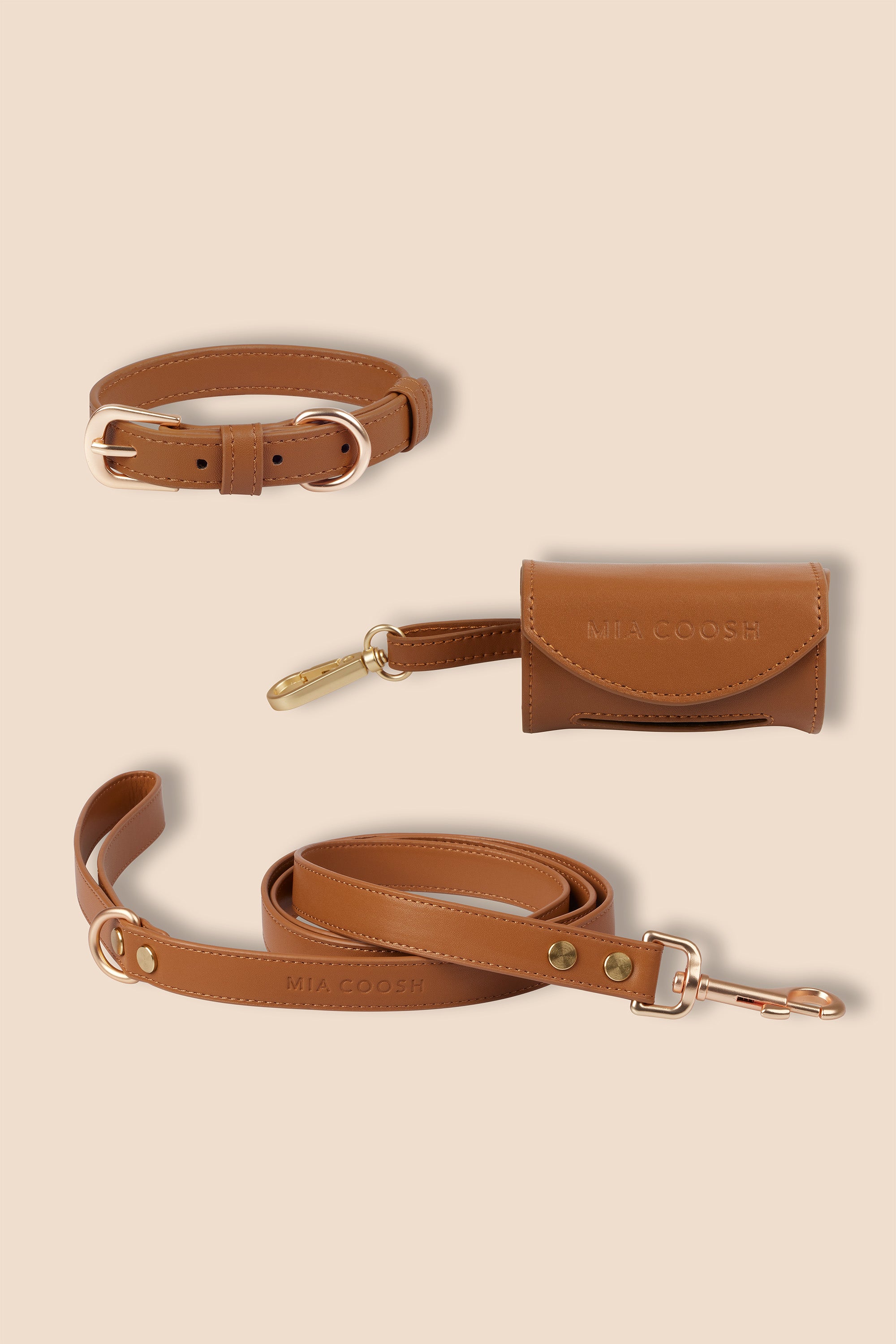 Classic Collar Set – Caramel Brown