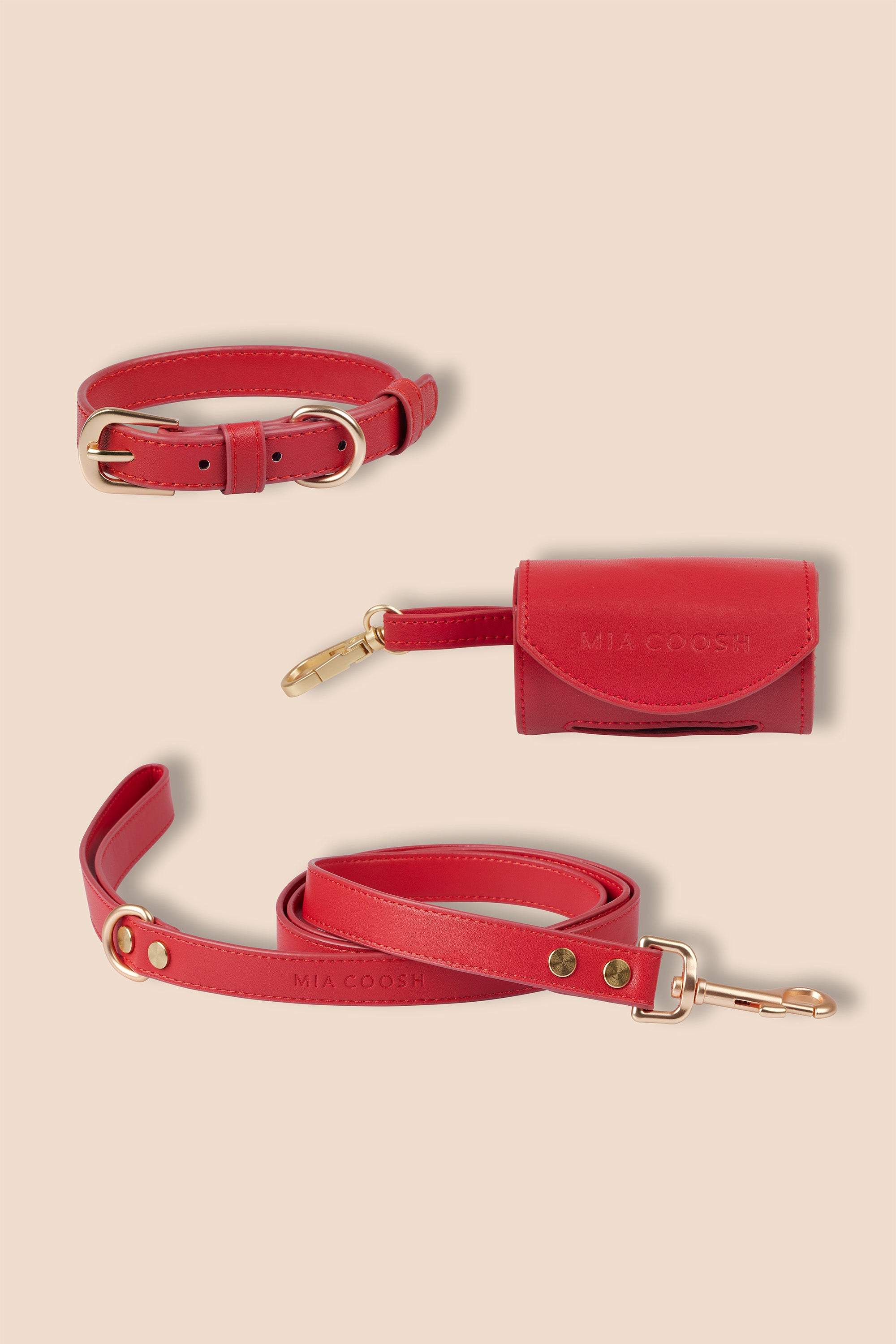 Classic Collar Set – Rouge Red