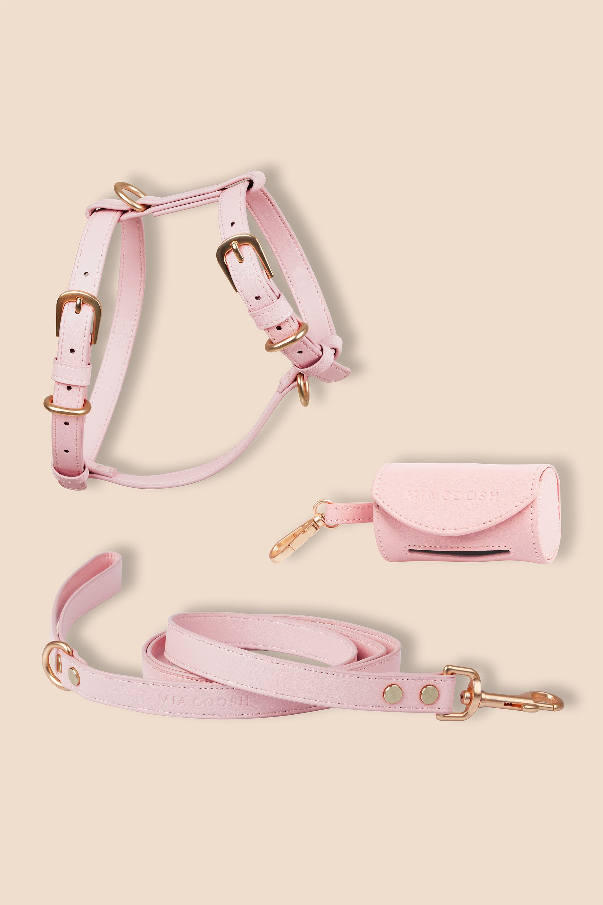 Classic Harness Set – Blush Pink
