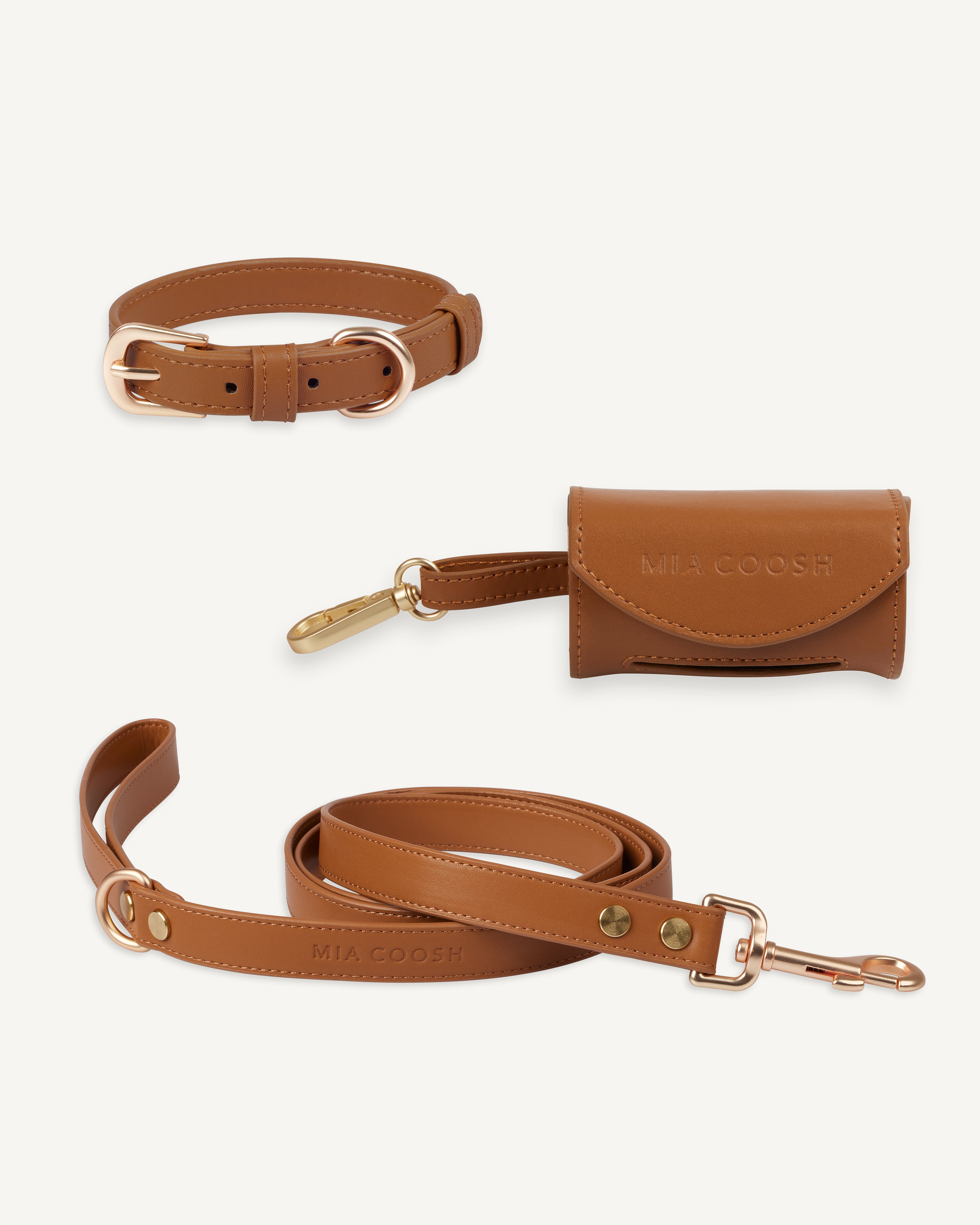 Classic Collar Set – Caramel Brown