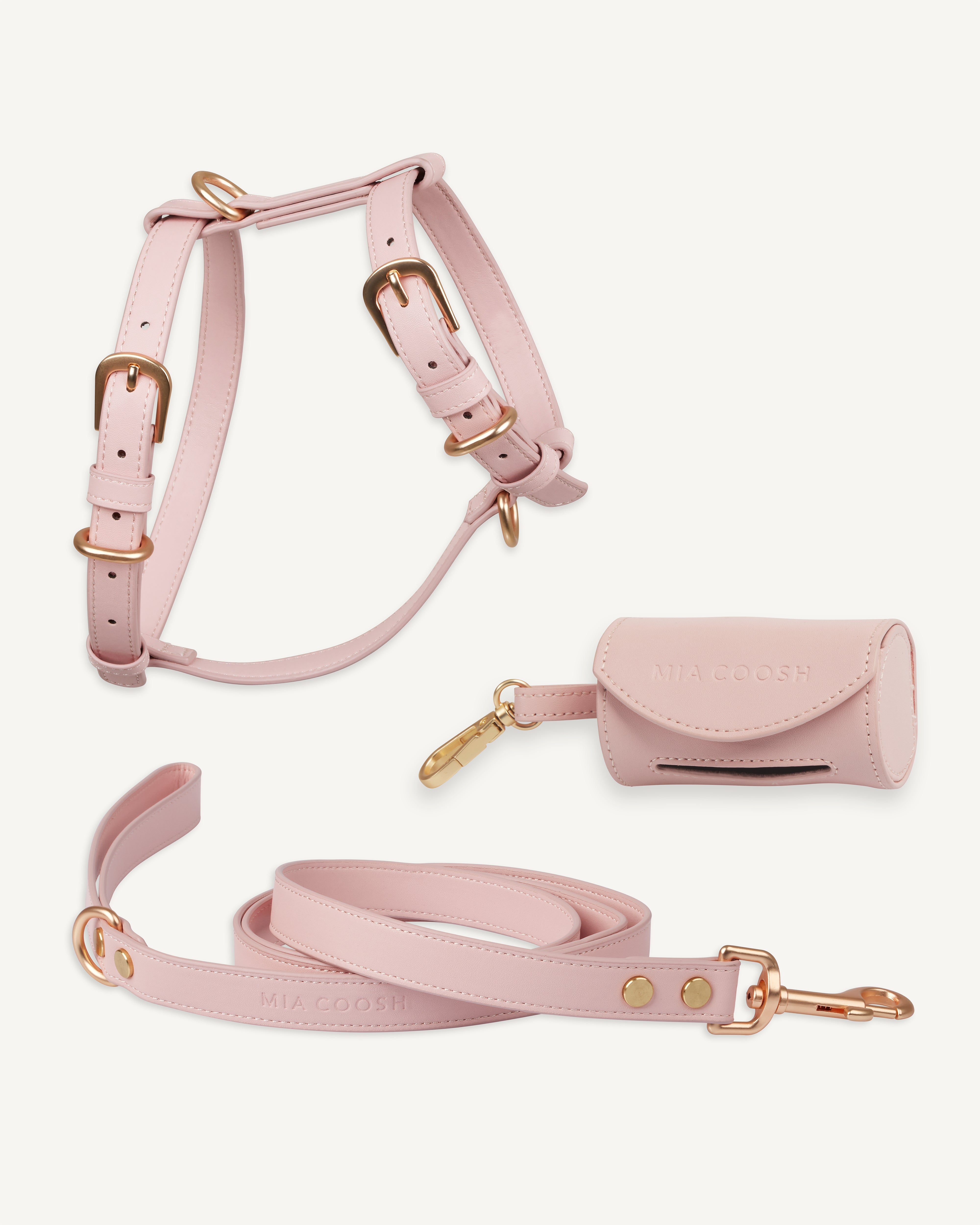 Classic Harness Set – Blush Pink