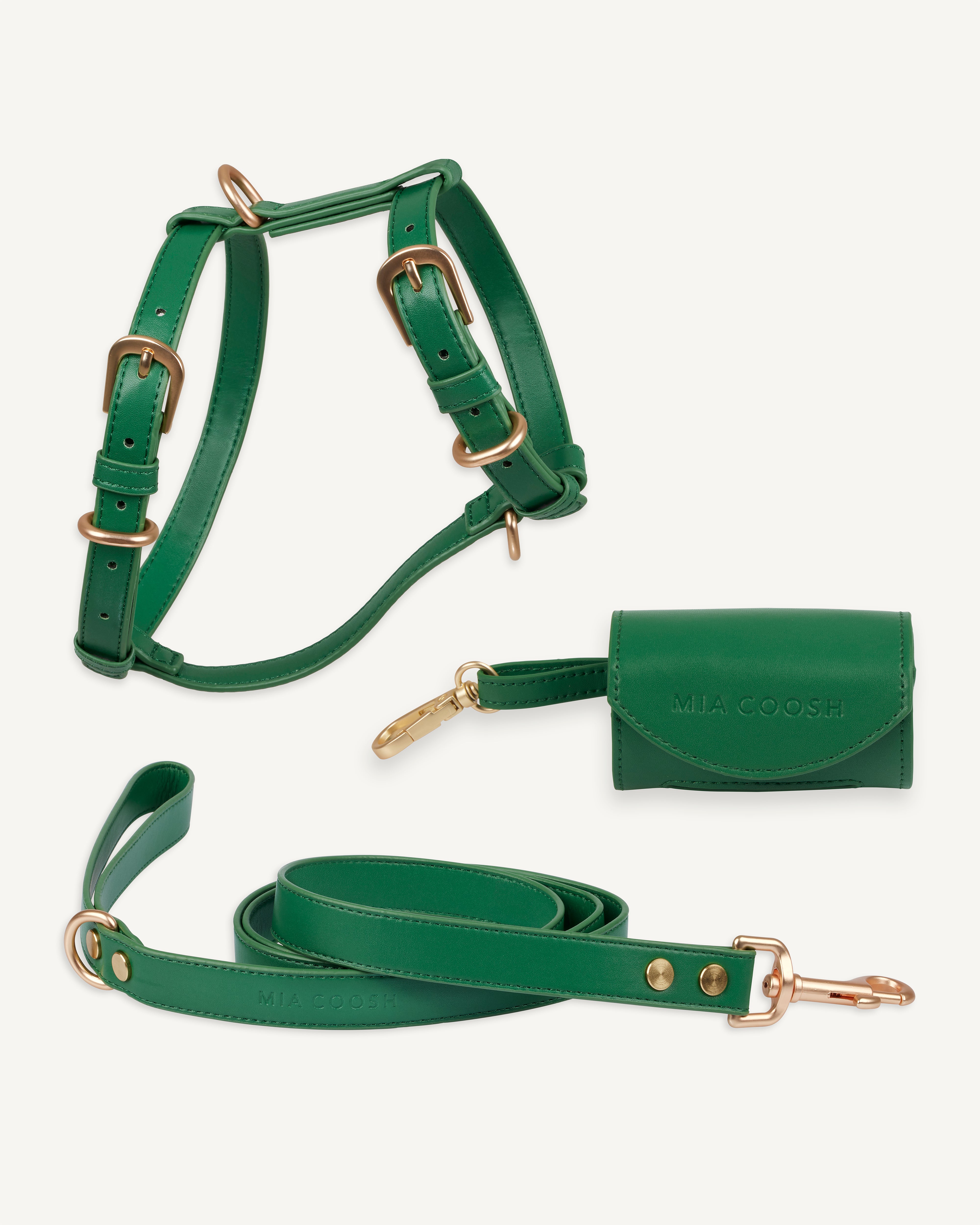 Classic Harness Set – Emerald Green