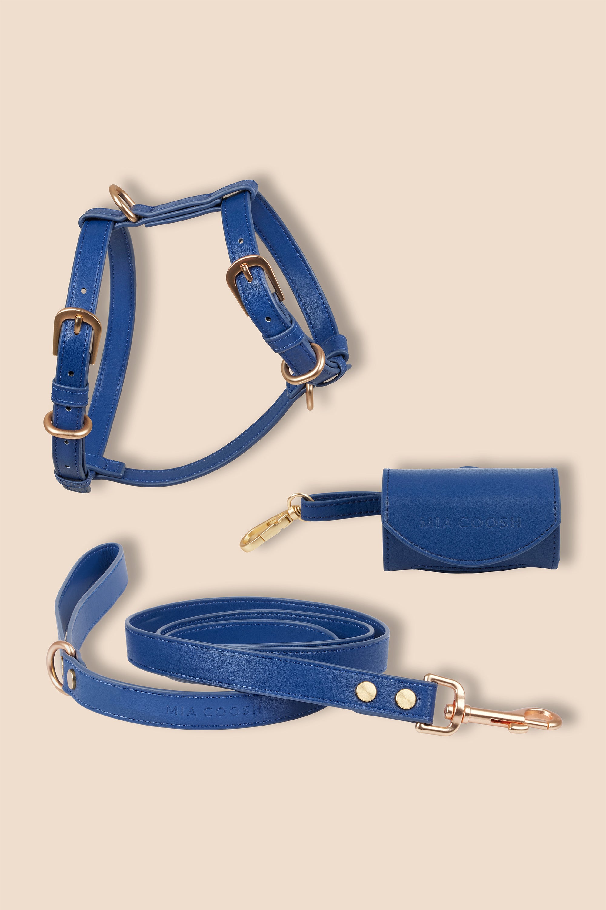 Classic Harness Set – Navy Blue