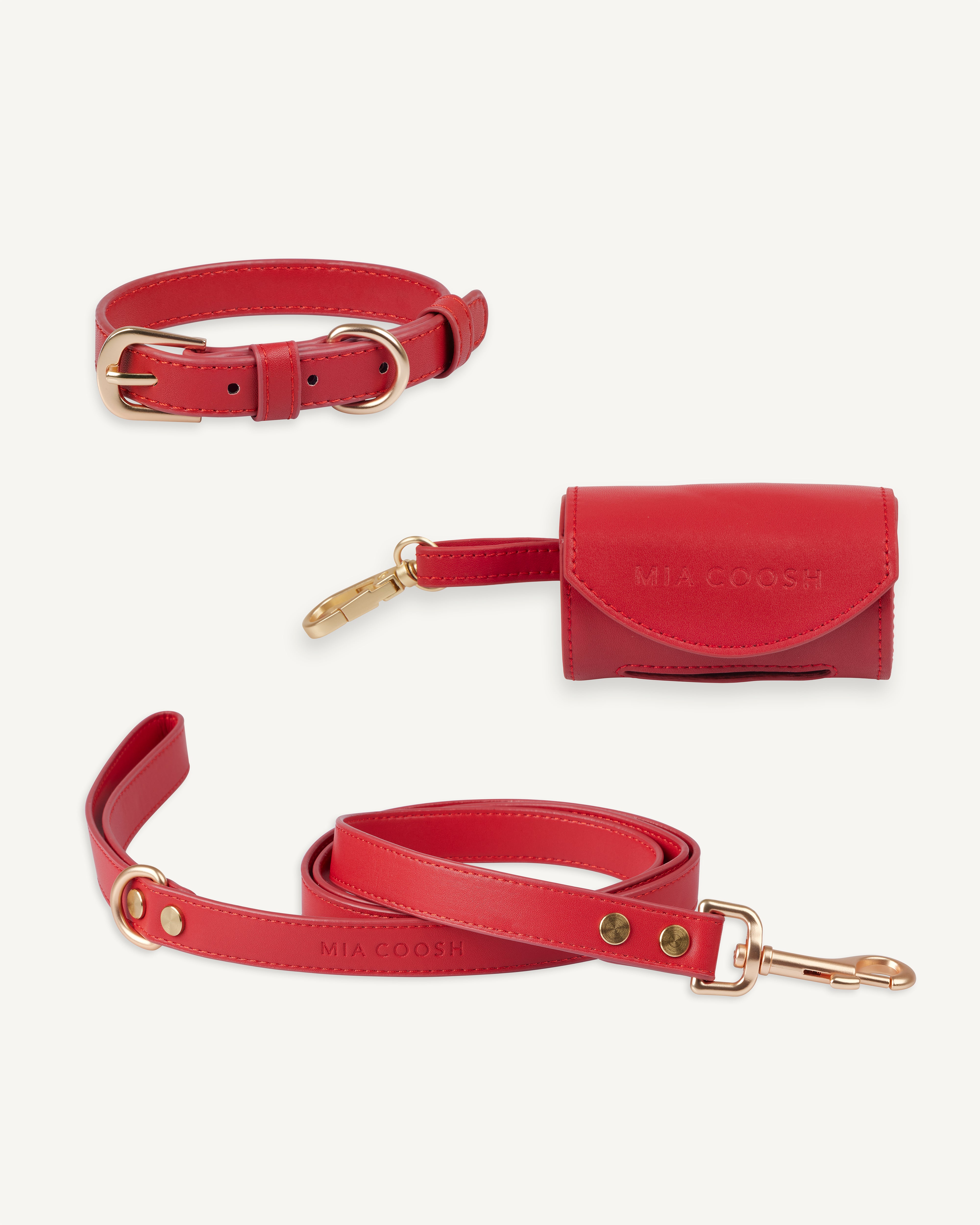 Classic Collar Set – Rouge Red