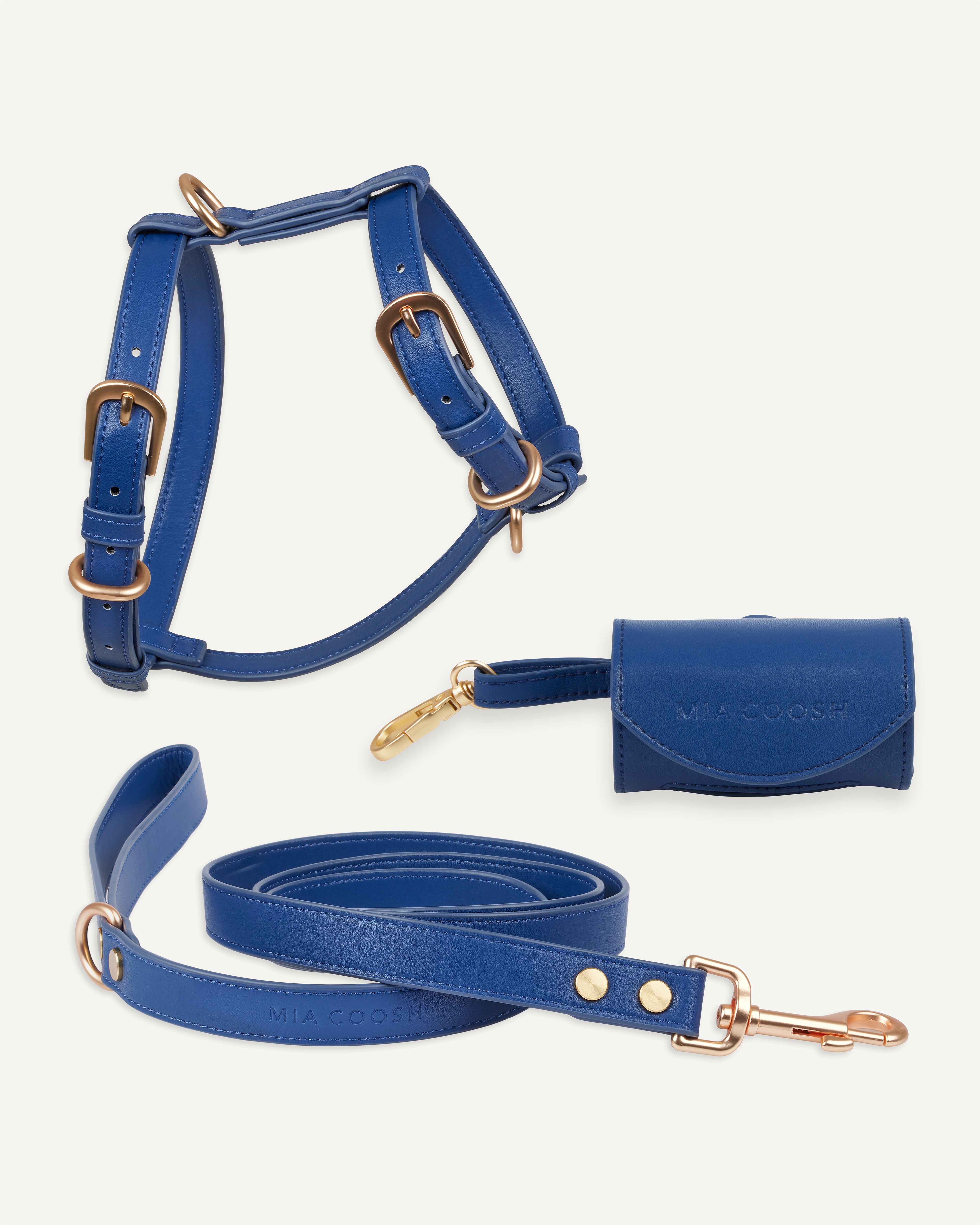 Classic Harness Set – Navy Blue